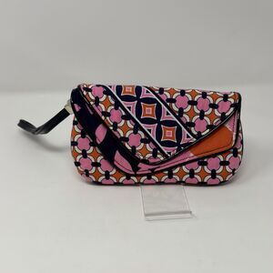 Vera Bradley “Love Me” Pink Orange Floral Magnetic Wallet Wristlet RETIRED